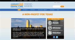 Desktop Screenshot of communitydentalcare.org