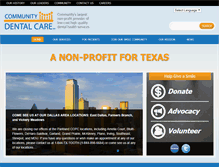 Tablet Screenshot of communitydentalcare.org